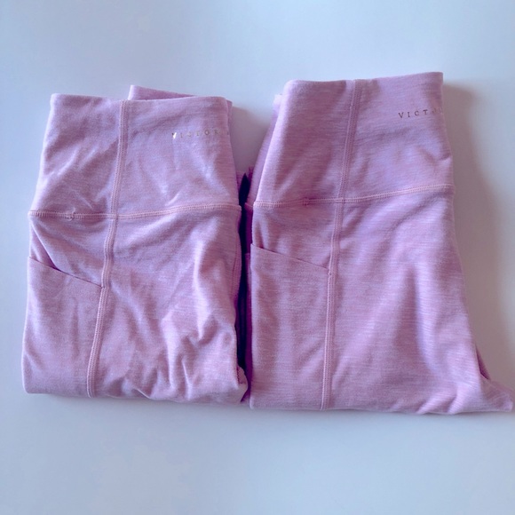 2 pairs of matching pink VS leggings (4) - Picture 2 of 6